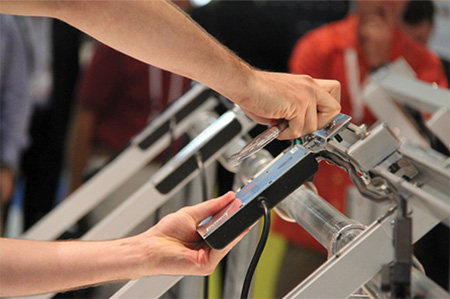 Enphase microinverters are installed one per panel Enphase microinverters